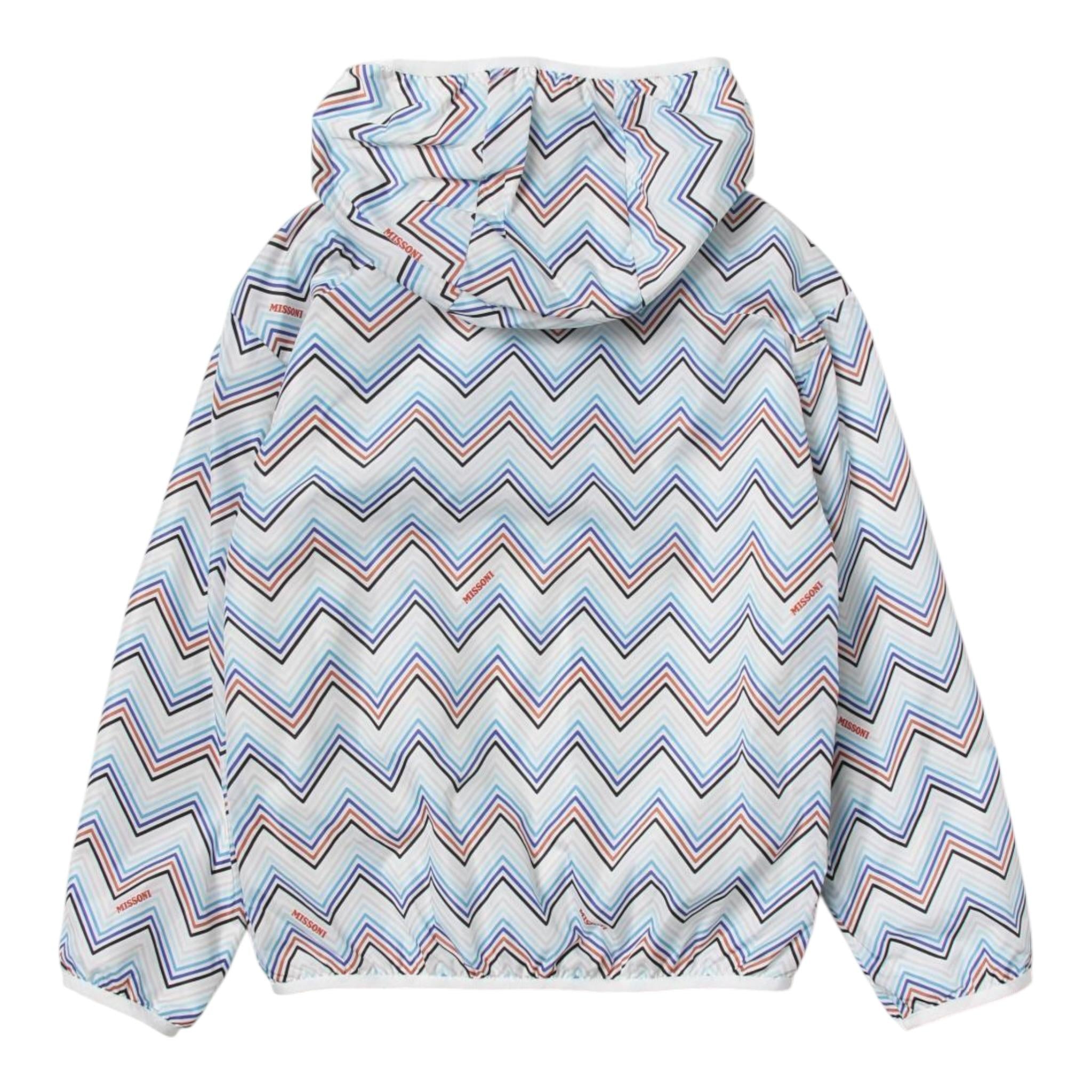 Missoni Giubbino Tinta Unita Stampa Fantasia Reversibile per Bambino MS2P17 BIANCO MISSONI 