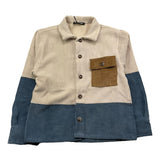 NEVER TOO camicia manica unga tricolore Panna per Bambino MT2218B PANNA NEVER TOO 