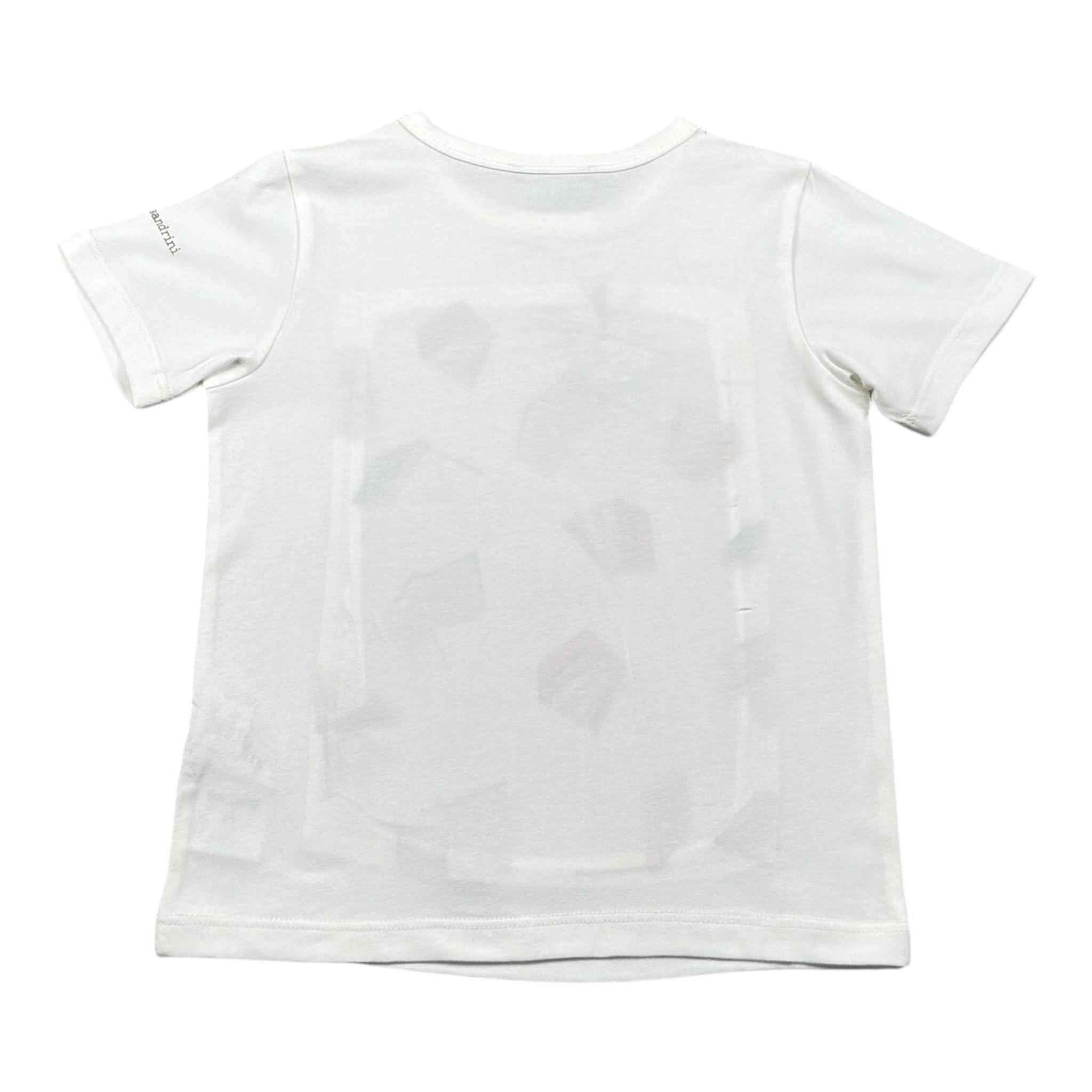 Daniele Alessandrini T-Shirt Tinta Unita con Stampa per Bambino 1236M00314 BIANCO DANIELE ALESSANDRINI 