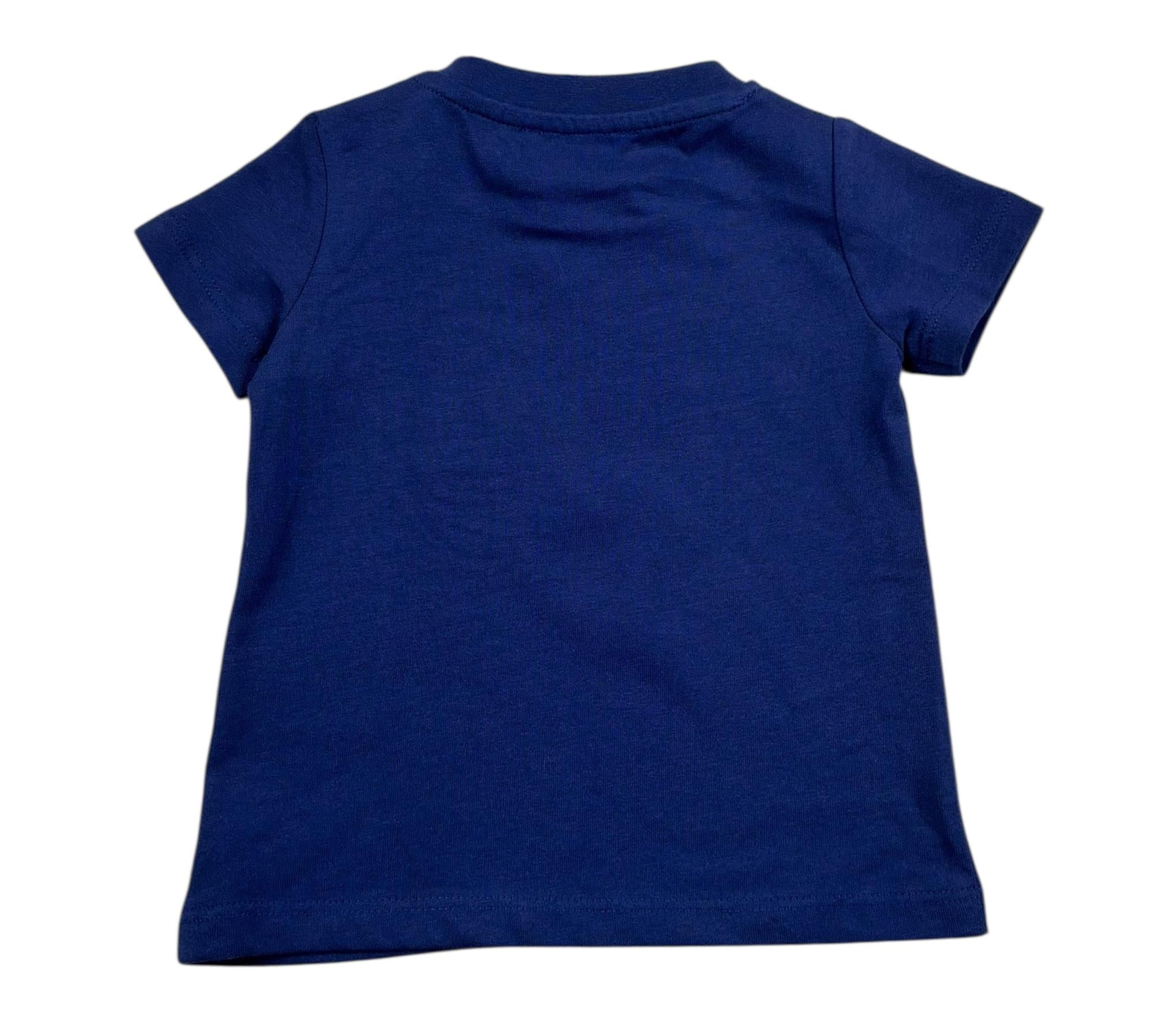 John Richmond T-Shirt Girocollo Tinta Unita con Stampa per Neonato RIP26002TS BLU JOHN RICHMOND 