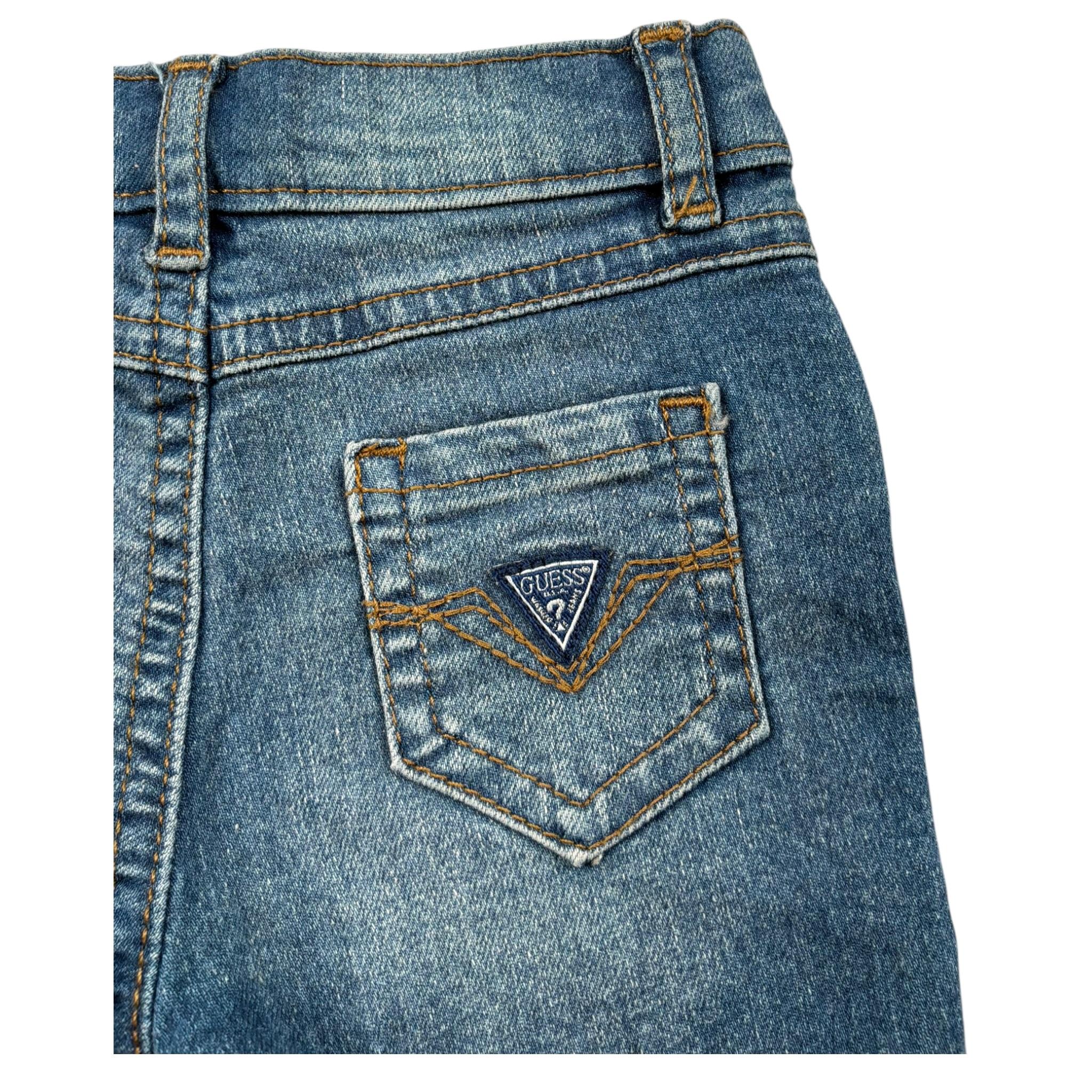 Guess Bermuda In Denim Tinta Unita per Neonato N0BD00D4H20 BLU GUESS 