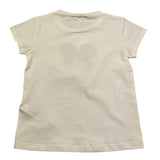 Liu Jo T-Shirt Tinta Unita Girocollo con Stampa per Bambina KA5039X BIANCO LIU JO 