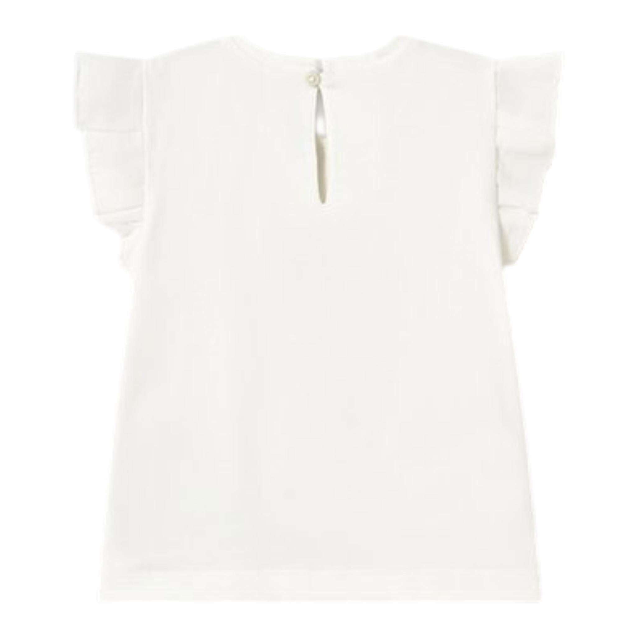 Mayoral T-Shirt Girocollo Tinta Unita con Stampa per Neonata 10422 BIANCO MAYORAL 