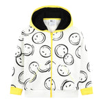 MARC JACOBS felpa con zip e cappuccio tinta unita con smile Bianco per Bambino W60027 BIANCO MARC JACOBS 