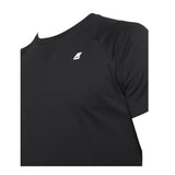 K-Way T-Shirt Girocollo Tinta Unita con Stampa per Bambino K0074Q0 NERO K-WAY 