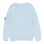 Stone Island Maglia Girocollo Tinta Unita con Logo per Bambino K1S165100019 AZZURRO STONE ISLAND 