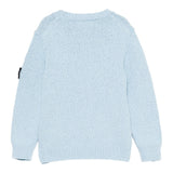 Stone Island Maglia Girocollo Tinta Unita con Logo per Bambino K1S165100019 AZZURRO STONE ISLAND 