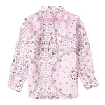 Saint Barth Camicia Manica Lunga Tinta Unita Stampa Fantasia per Bambina BRIG0030494 ROSA SAINT BARTH 