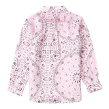 Saint Barth Camicia Manica Lunga Tinta Unita Stampa Fantasia per Bambina BRIG0030494 ROSA SAINT BARTH 
