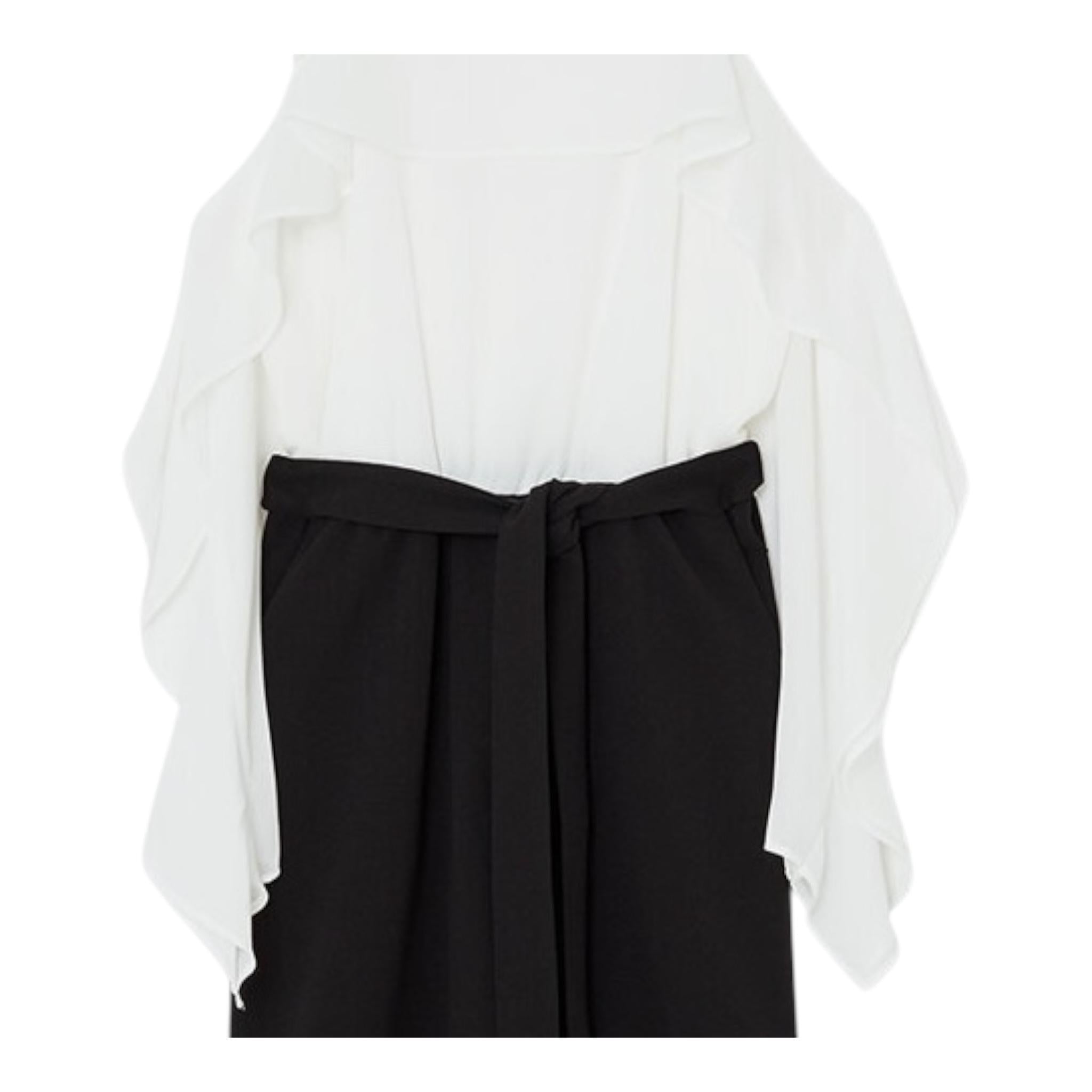 Liu Jo Tuta Bicolore Manica Lunga per Bambina GA5157 BIANCO/NERO LIU JO 