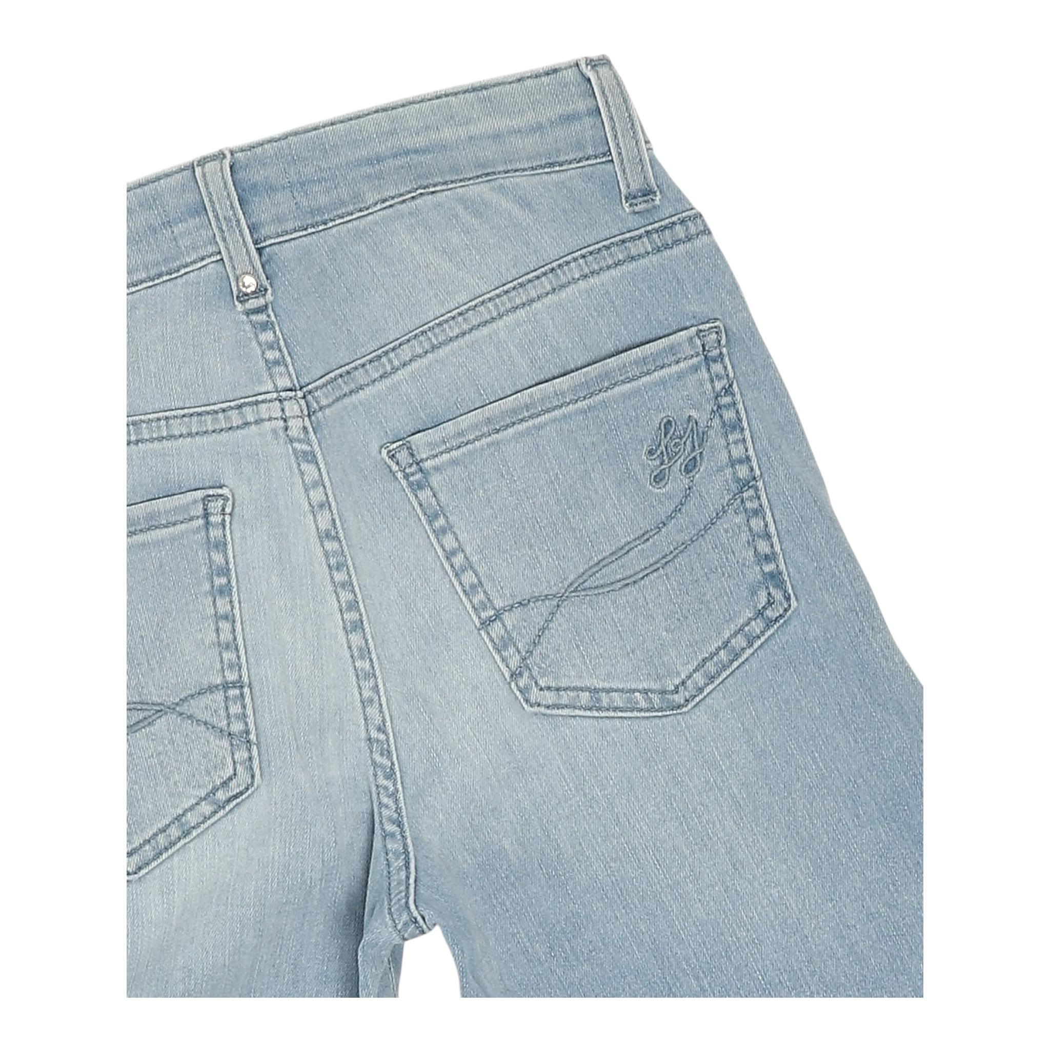 Liu Jo Jeans Tinta Unita Modello Palazzo per Bambina GA5096 AZZURRO LIU JO 