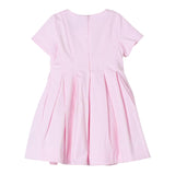 Simonetta Abito Giromanica Tinta Unita con Fiocchi per Neonata SU1041 ROSA SIMONETTA 