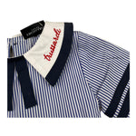 Trussardi Abito Mezza Manica Fantasia A Righe per Neonata TIP24079VE BIANCO/BLU TRUSSARDI 