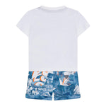 Guess Completo 2 Pezzi Tinta Unita T-Shirt-Bermuda per Bambino N5GG13K8HM4 BIANCO GUESS 