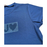 Liu Jo T-Shirt Tinta Unita con Brillantini per Neonata KA5095XXXX BLU LIU JO 