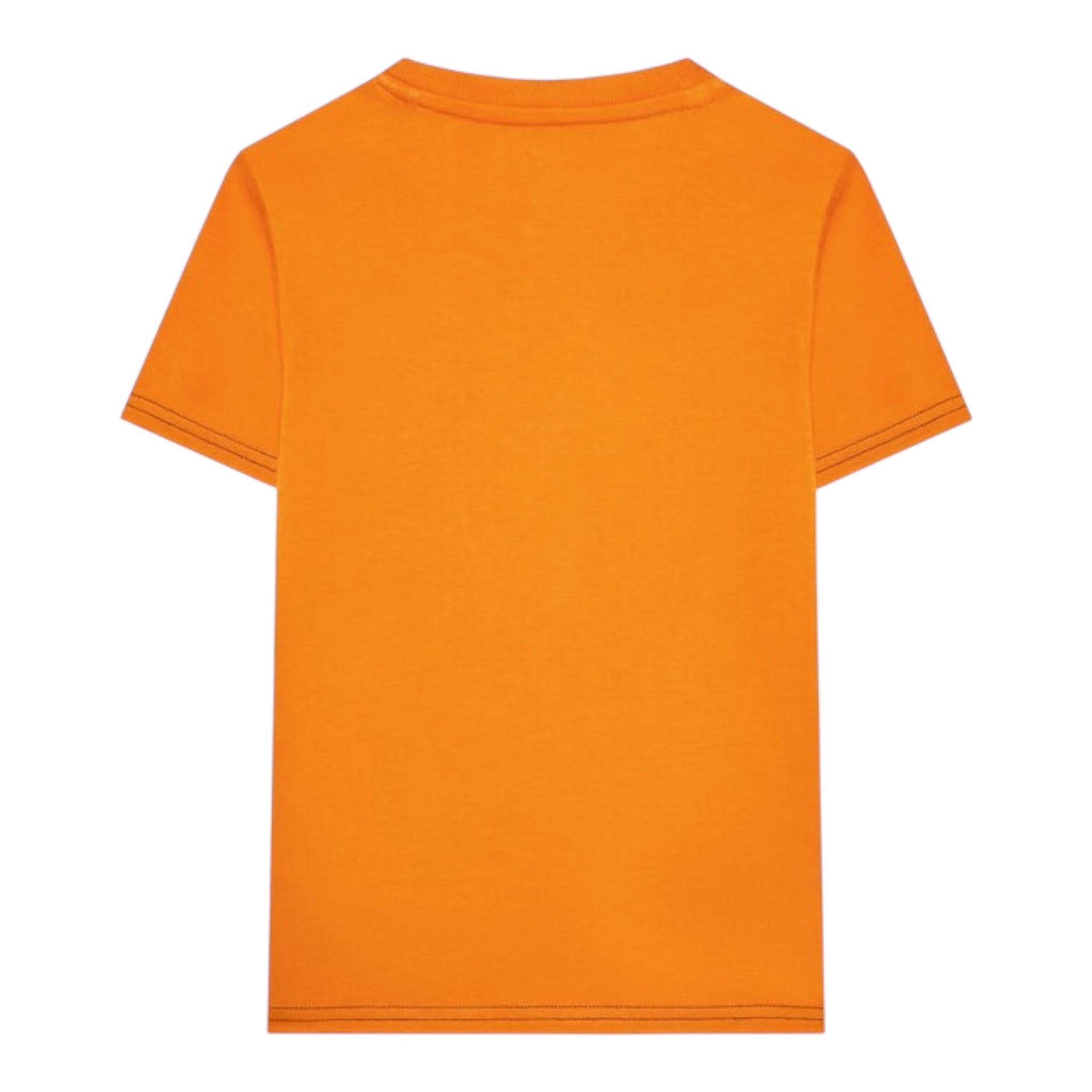 Guess T-Shirt Tinta Unita con Stampa per Neonato N3GI00K8HM0 ARANCIONE GUESS 