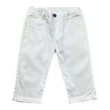 Minibanda Pantalone Tinta Unita con Elastico In Vita per Neonato 3B616 BIANCO MINIBANDA 