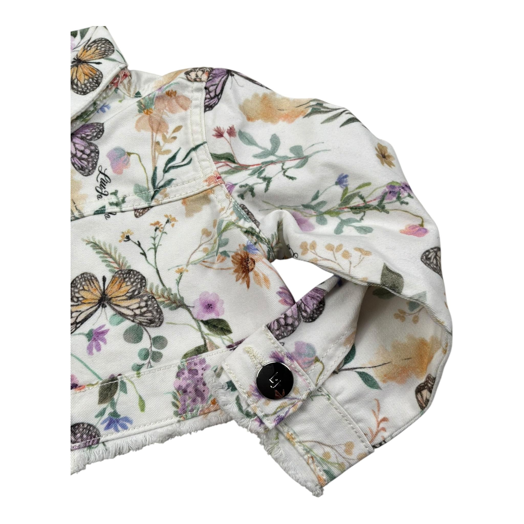 Liu Jo Giubbino Tinta Unita Stampa Fantasia Floreale per Bambina KA5059JX BIANCO LIU JO 