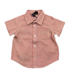 Fay Camicia Tinta Unita Mezza Manica con Fantasia A Righe per Neonato FU5521 ROSSO FAY 