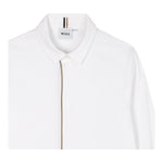 Boss Camicia Manica Lunga Tinta Unita con Logo per Bambino J52010 BIANCO BOSS 