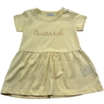 Trussardi Abito Mezza Manica Tinta Unita con Logo per Neonata TIP26018VE GIALLO TRUSSARDI 