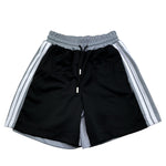 John Richmond Bermuda Bicolore con Elastico In Vita per Bambino RBP26109BE NERO/GRIGIO JOHN RICHMOND 