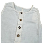 Play Up Pagliaccetto Giromanica Tinta Unita per Neonato PA011AQ11501 PANNA PLAY UP 