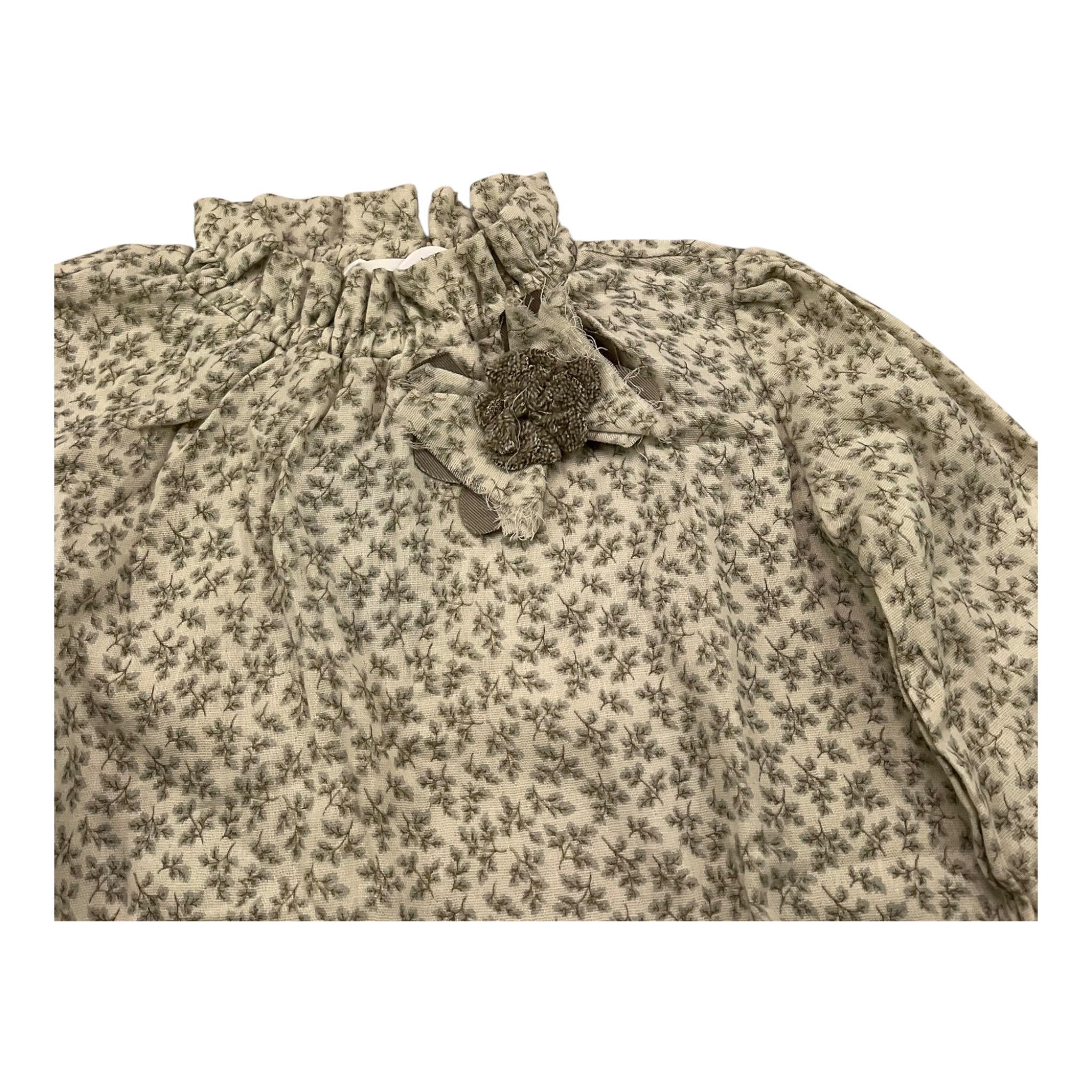 LALALU' camicia manica lunga tinta unita fantasia floreale Beige per Bambina BLL60NBJ BEIGE LALALU' 