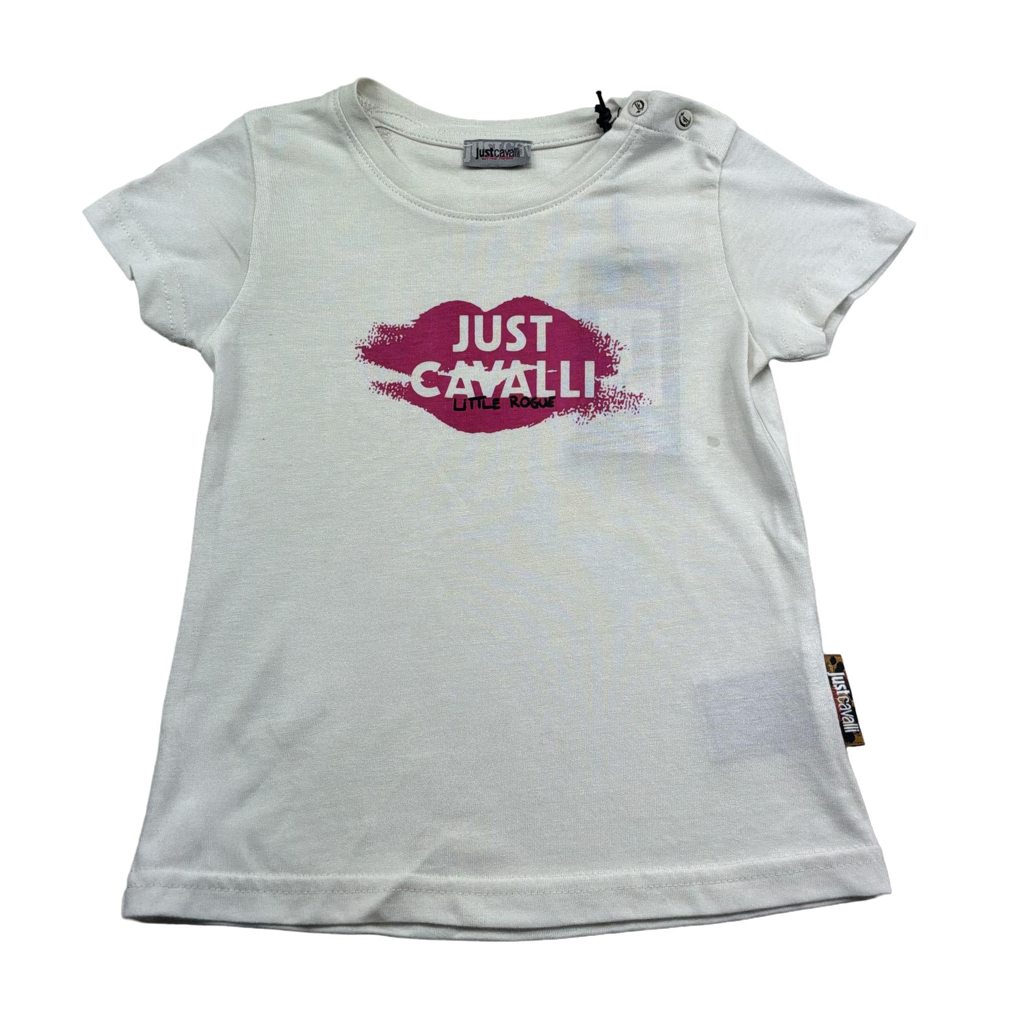 Just Cavalli T-Shirt Girocollo Tinta Unita con Stampa per Neonata JIP26002TS PANNA JUST CAVALLI 