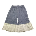 La Stupenderia Pantalone Modello A Palazzo Tinta Unita con Microfantasia per Bambina TCPN62 AZZURRO LA STUPENDERIA 
