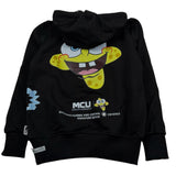 Mcu Felpa Chiusa con Cappuccio Tint Unita Nero per Bambino MCU0104 NERO MCU 