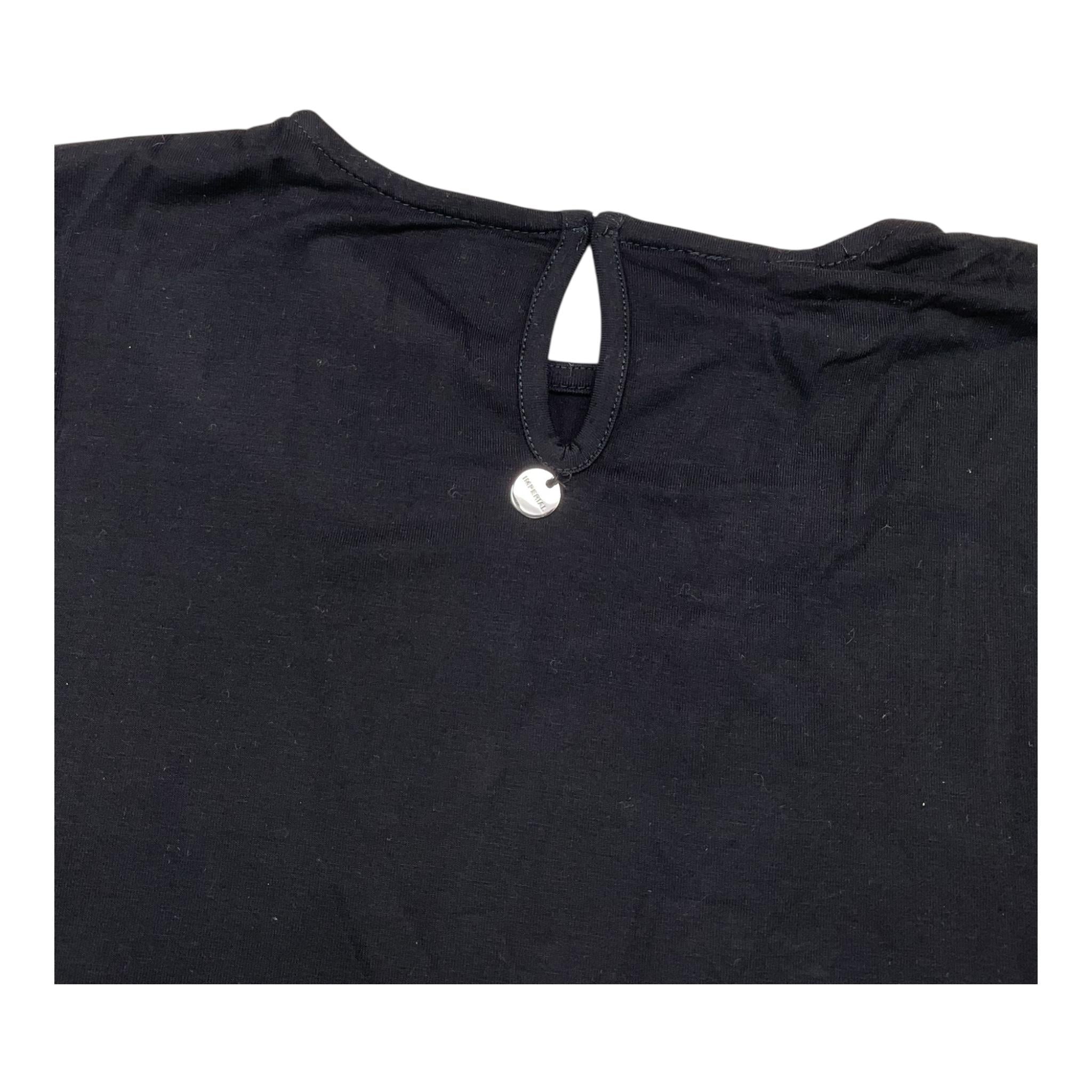 IMPERIAL KIDS shirt tinta unita con rouches Nero per Bambina FJ63230G68 NERO IMPERIAL KIDS 