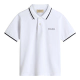Woolrich Polo Mezza Manica Tinta Unita con Profili In Contrasto per Bambino CFWKPO0040MRUT BIANCO WOOLRICH 