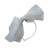 Les Gamins Cerchietto Tinta Unita con Brillantini per Bambina 101031 BIANCO LES GAMINS 