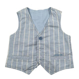 Mini Banda Gilet Tinta Unita per Neonato 38697 AZZURRO MINI BANDA 