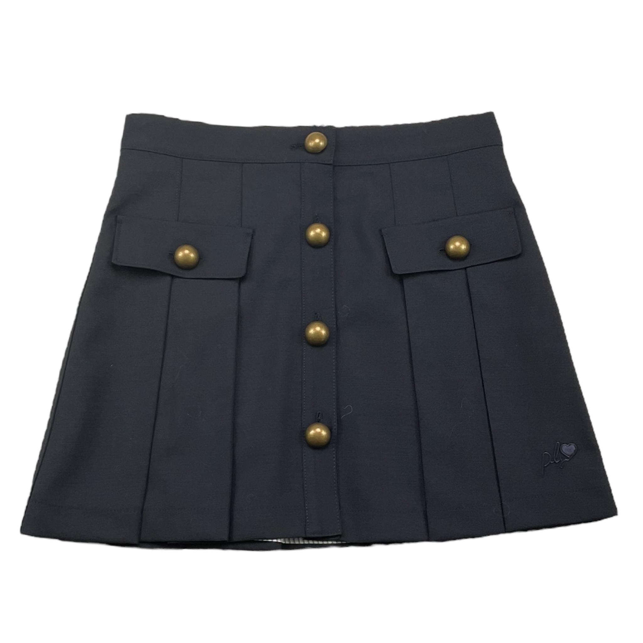 PHILOSOPHY gonna tinta unita con bottoni in contrasto Blu per Bambina PFGO018 BLU PHILOSOPHY 