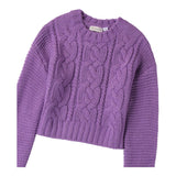 SARABANDA maglia tinta unita mezzo collo Viola per Bambina 0A777 VIOLA SARABANDA 