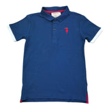 Trussardi Polo Mezza Manica Tinta Unita con Logo per Bambino TBP26006PO BLU TRUSSARDI 