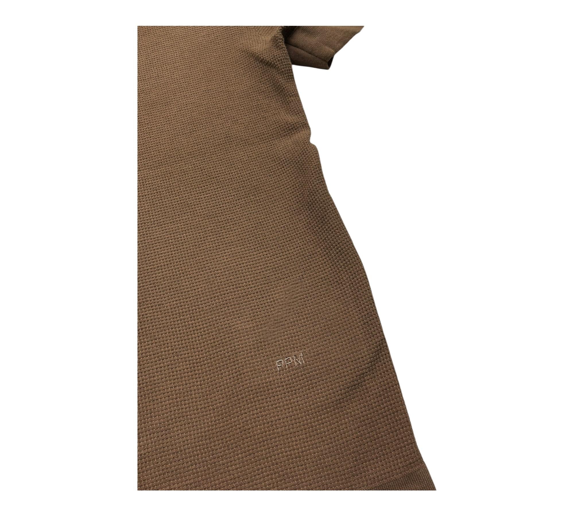 Paolo Pecora T-Shirt Girocollo Tinta Unita per Bambino PP4179 MARRONE PAOLO PECORA 