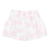 Monnalisa Short Tinta Unita Stampa Cerchi per Bambina 31A411 BIANCO MONNALISA 
