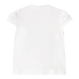 Mayoral T-Shirt Girocollo Tinta Unita con Stampa Fiori per Neonata 107059 BIANCO MAYORAL 