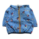 K-Way Giubbino Tinta Unita con Zip E Cappuccio per Neonato K2137YWX AZZURRO K-WAY 