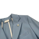 Manuel Ritz Giacca Tinta Unita con Logo per Bambino MR2890 AZZURRO MANUEL RITZ 