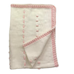 PICCOLA GIUGGIOLA coperta tinta unita con applicazioni in contrasto Bianco per Neonata MIRTOO BIANCO PICCOLA GIUGGIOLA 