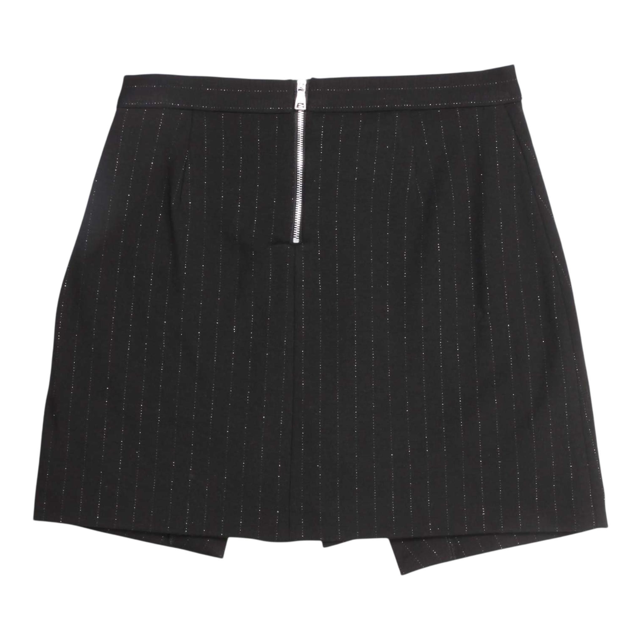 BALMAIN short tinta unita con bottoni in contrasto Nero per Bambina 6R7A21 NERO BALMAIN 