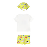 Mayoral Completo 3 Pezzi T-Shirt-Costume-Cappello per Neonato 1618 BIANCO MAYORAL 