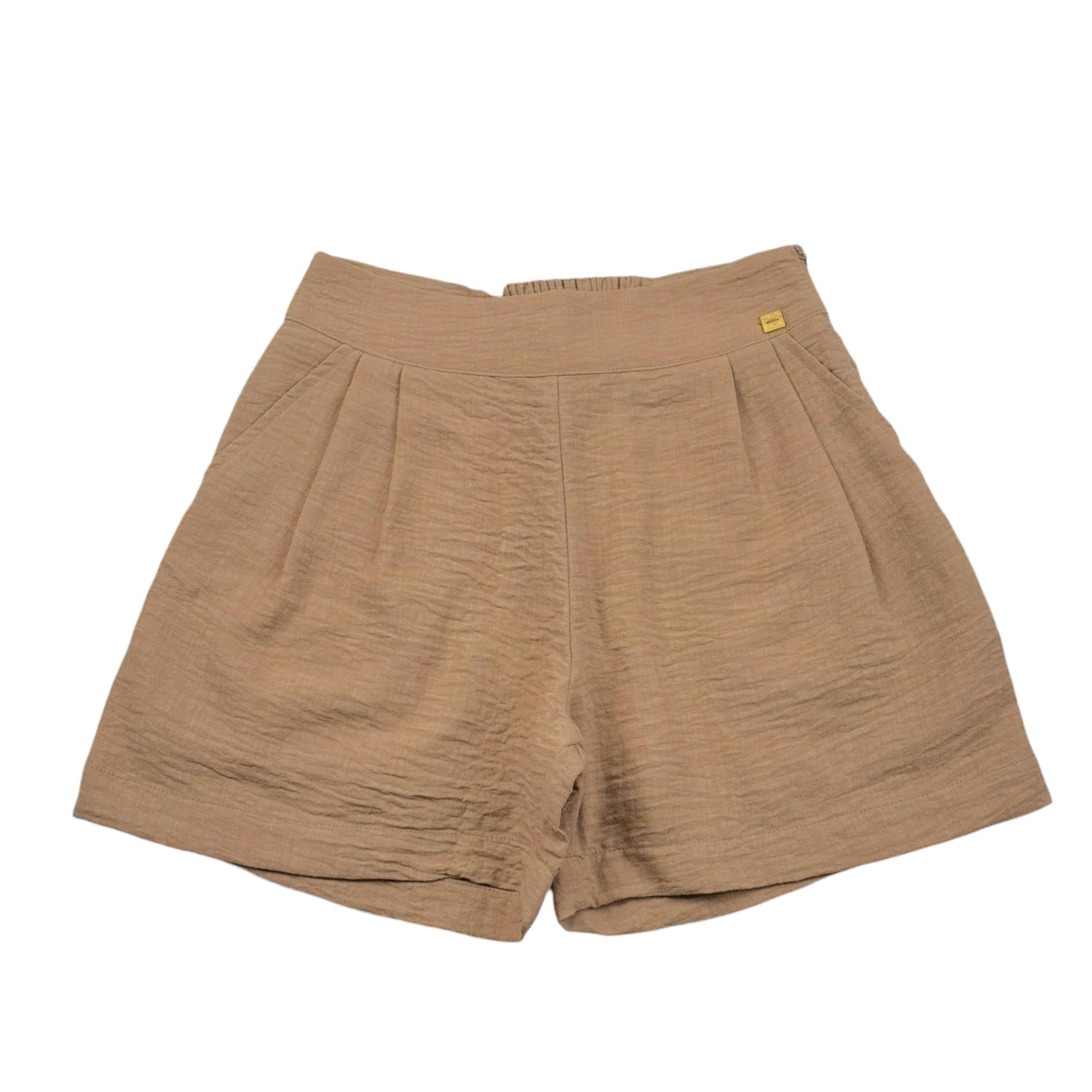 Manila Grace Short Tinta Unita con Tasche per Bambina 246PMJS25 CAMMELLO MANILA GRACE 