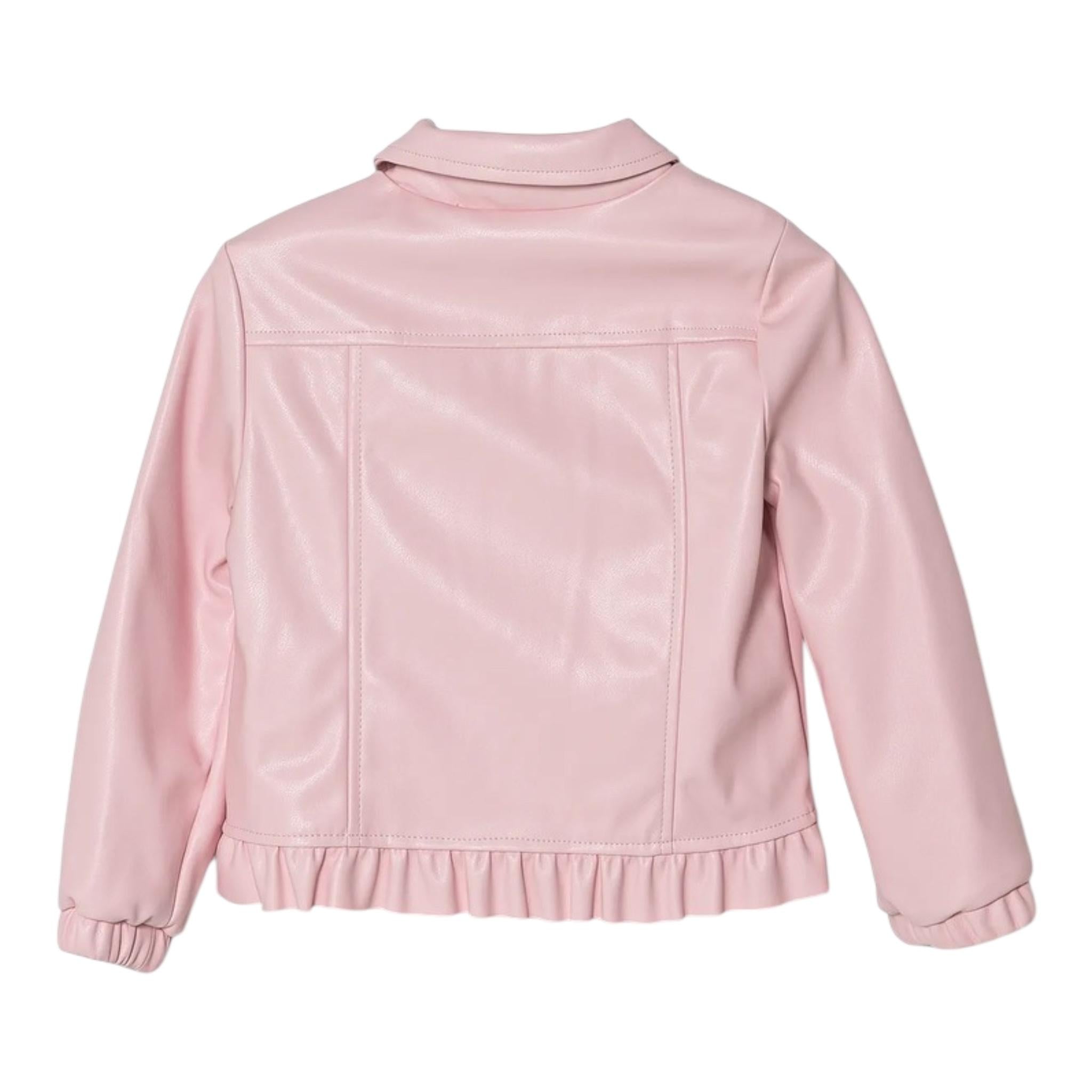 Guess Chiodo In Ecopelle Tinta Unita per Bambina K5RL02WFV60 ROSA GUESS 