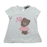 J.O. Milano T-Shirt Girocollo tinta unita con Ricamo Bianco per Neonata 576F3 BIANCO J.O. MILANO 