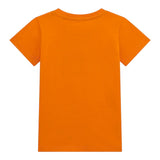 Guess T-Shirt Girocollo Tinta Unita con Stampa per Neonato N5RI25K8HM4N ARANCIONE GUESS 